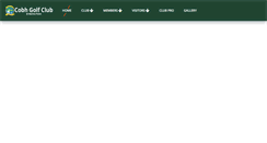 Desktop Screenshot of cobhgolfclub.ie